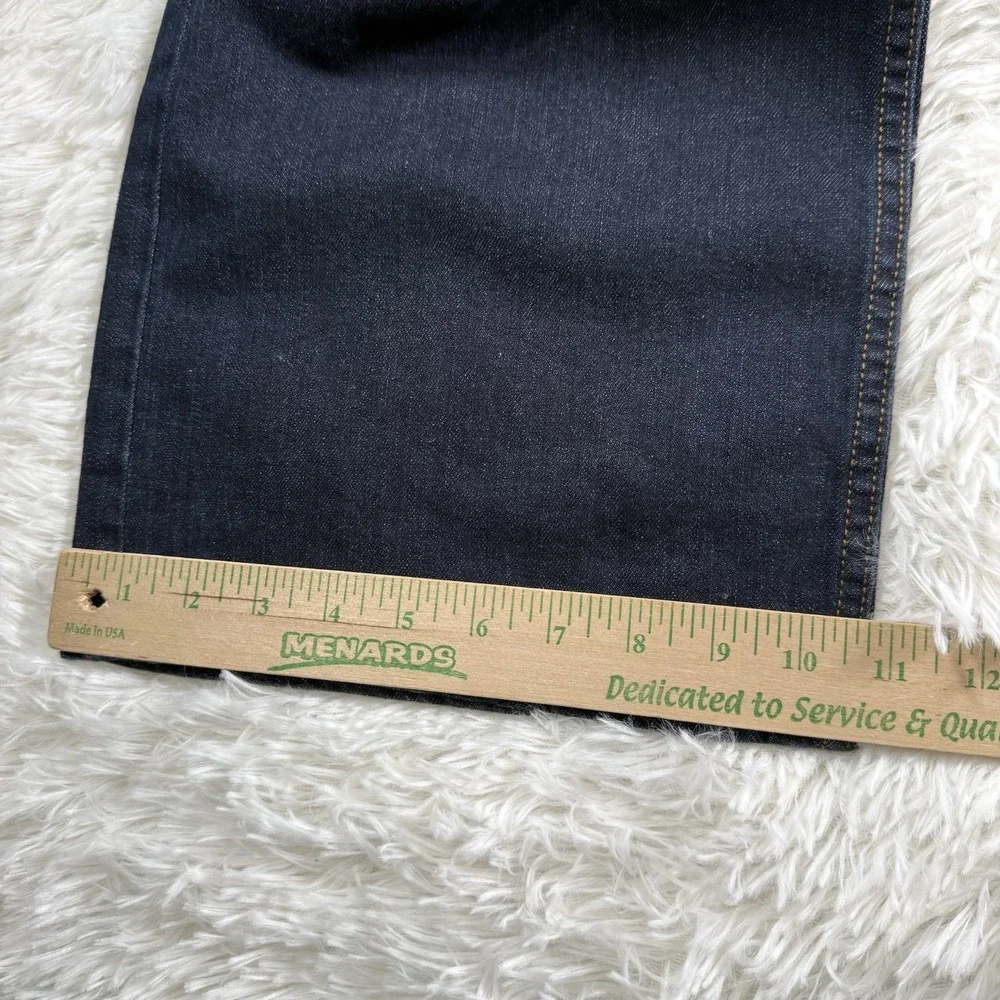 Banana Republic Straight Fit Jeans Mens Size 44x32 Indigo Preppy Casual Fade NWT